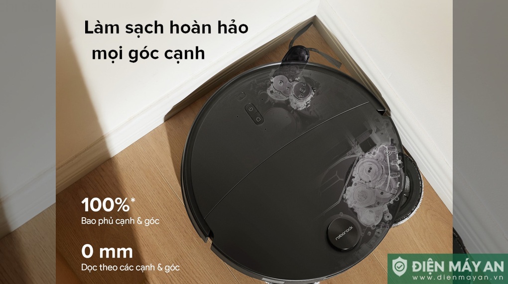 Robot hút bụi lau nhà Roborock Qrevo Edge 2 - Đen/Trắng
